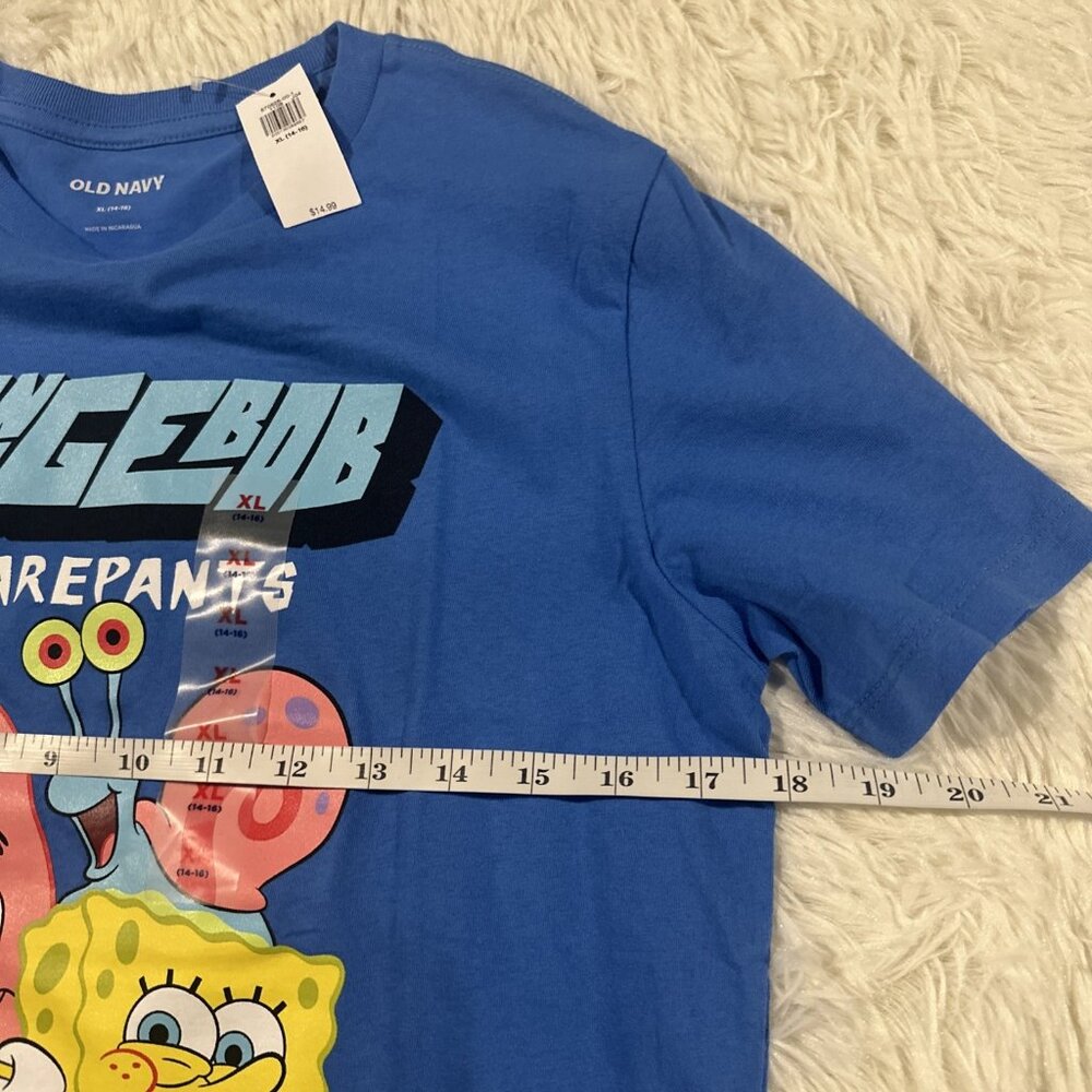 Old Navy boys Sponge Bob Square Pants Tee NWT XL 14-16 The Gang - Picture 4 of 7